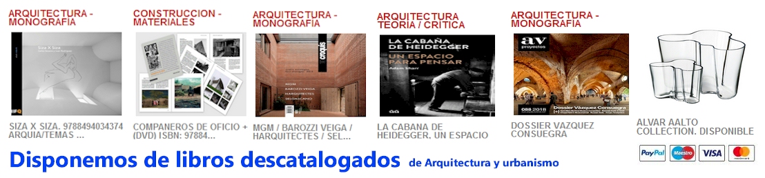 Disponemos de Libros descatalogados de Arquitectura y Urbanismo